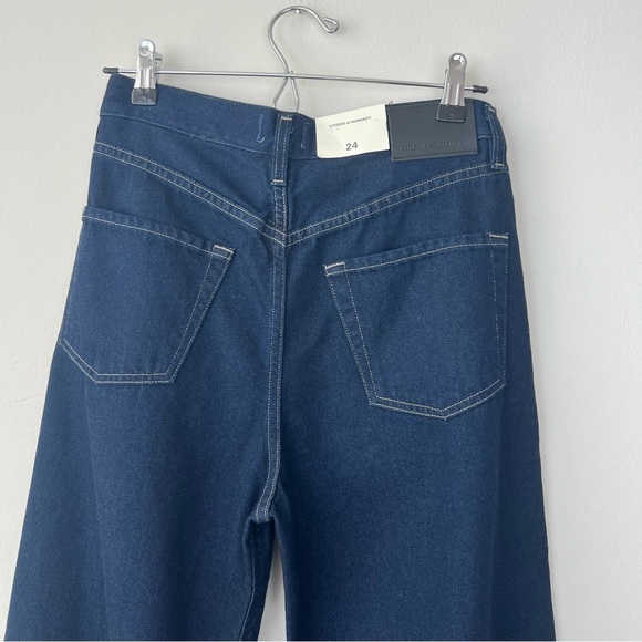 NWT Citizens of Humanity Maritzy Pleated Trouser Jeans High Rise Wide Leg Hudson - Picture 7 of 11